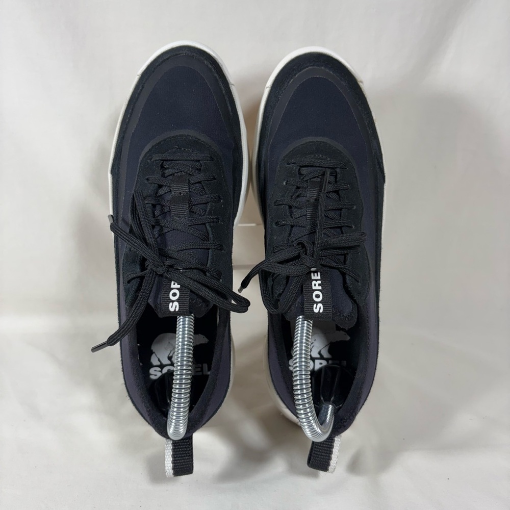 SOREL ONA 503 Everyday Women's Platform Sneaker Size 7 Black Suede - Picture 5 of 14
